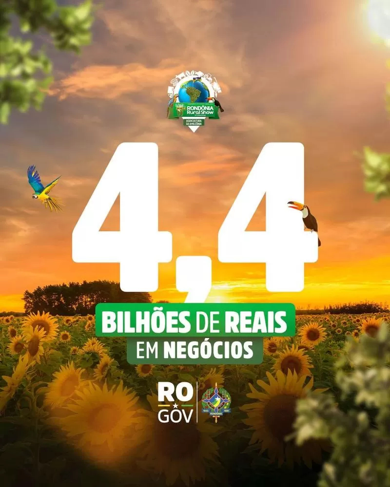 Rondônia Rural Show ultrapassa a última edição e movimenta mais de R$ 4,4 bilhões, segundo governo!