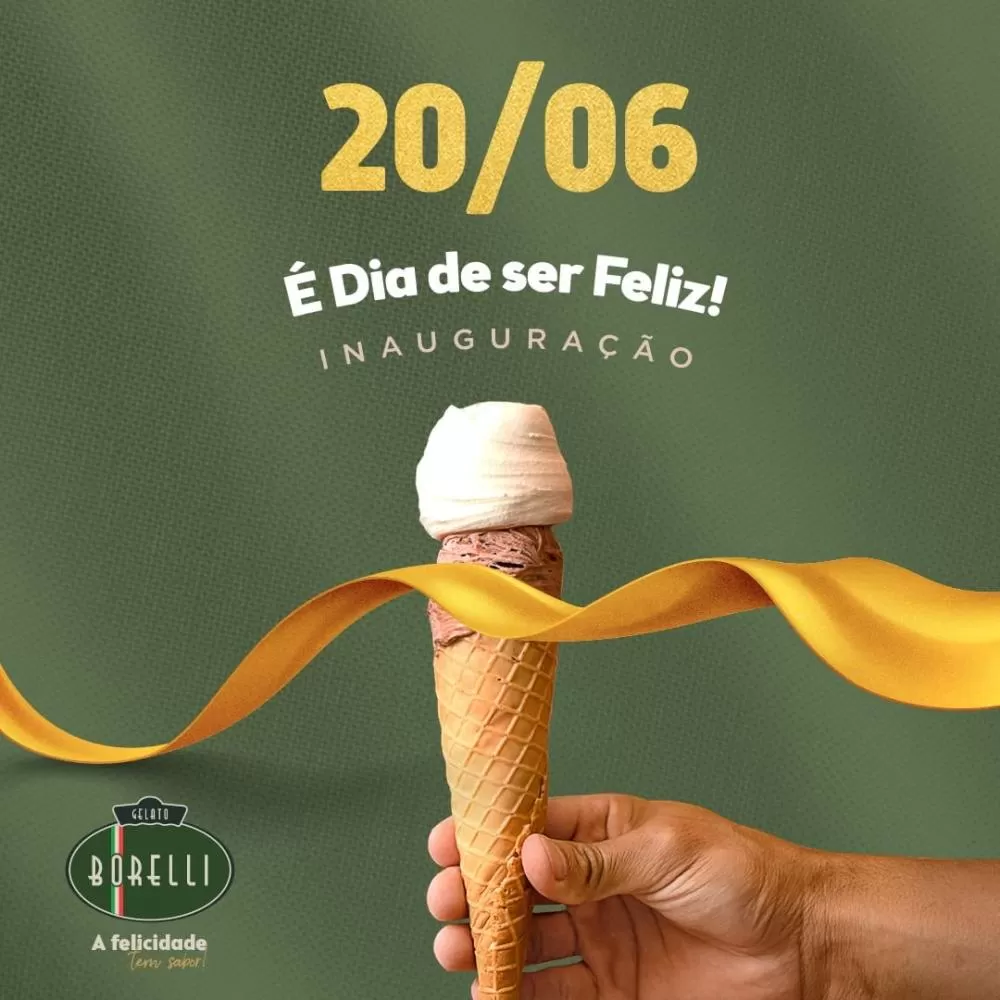 Inaugura nesta quinta-feira (20) a Gelato Borelli em Ji-Paraná! Confira;