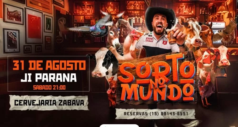 Imperdível! Stand-Up 'Sorto no Mundo' com Marcus Cirillo chega a Ji-Paraná