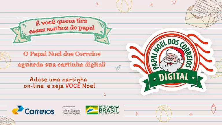 Papai Noel dos Correios 2024: Saiba como adotar uma cartinha e realizar sonhos neste natal