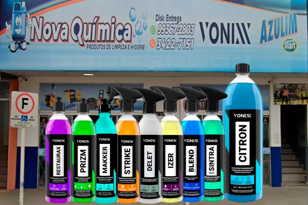 Nova Química é a primeira empresa de Ji-Paraná com linha exclusiva para limpeza automotiva da Vonixx