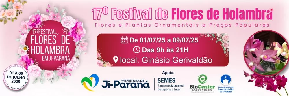 17º Festival de Flores de Holambra: acontece de 01 a 08 de julho no Ginásio Gerivaldão, com mais de 200 espécies à venda